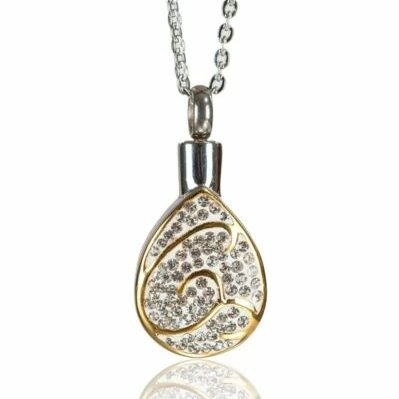 Reliquary pendant - Amber and motifs - Crematorium Montreal