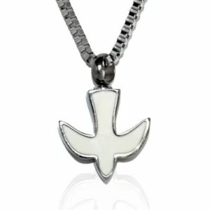 Reliquary Pendant - White Dove - Crematorium Montreal