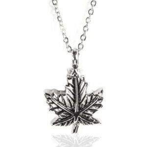 Reliquaire Pendentif - Feuille d’érable - Crématorium Montréal