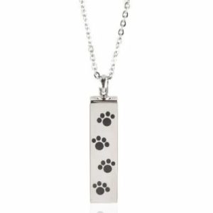 Reliquary Pendant - Pole and paw prints - Crematorium Montreal