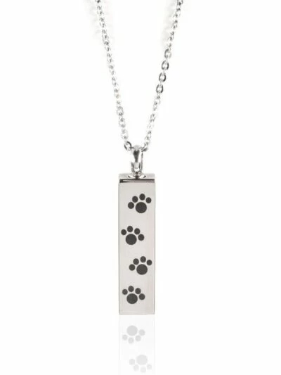 Reliquary Pendant - Pole and paw prints - Crematorium Montreal