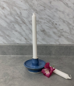 Reliquary in the shape of a delft blue candlestick